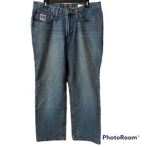 Cinch Blue Jeans Denim White Label Mens 33x30 Medium Wash